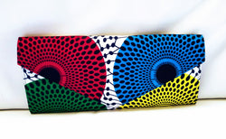 African Print Multicolor Ankara Clutch - Oludan