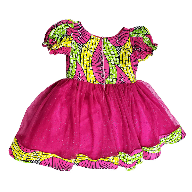 Arosa African Print Midi Dress For Girls - Oludan