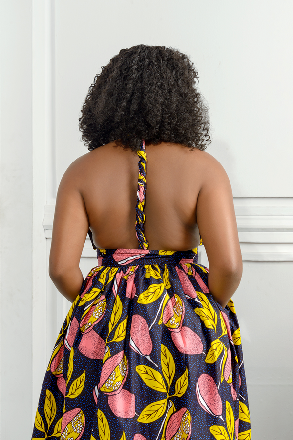 African Print Ogbe Infinity Dress