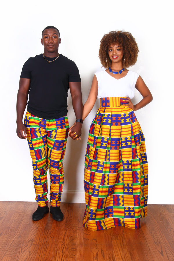 African Print Opia Pants For Men - Oludan