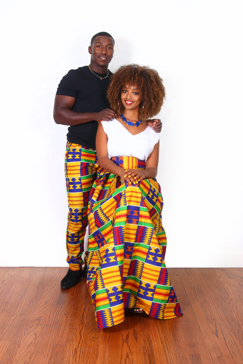 African Print Chinara Maxi Skirt - Oludan