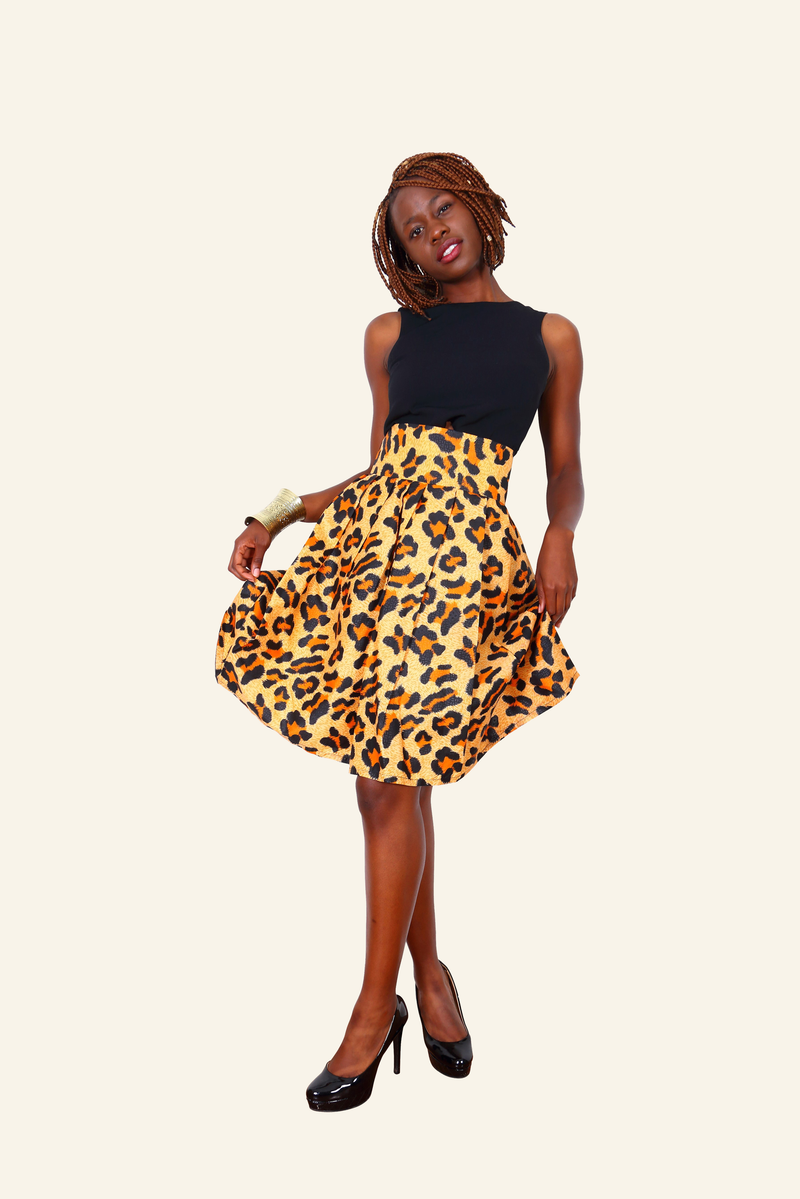 African Print Ihuoma Midi Skirt - Oludan