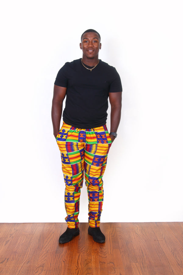 African Print Opia Pants For Men - Oludan