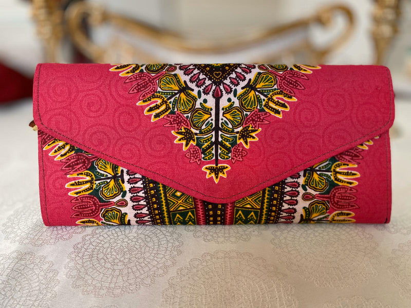 African Print Akai Clutch