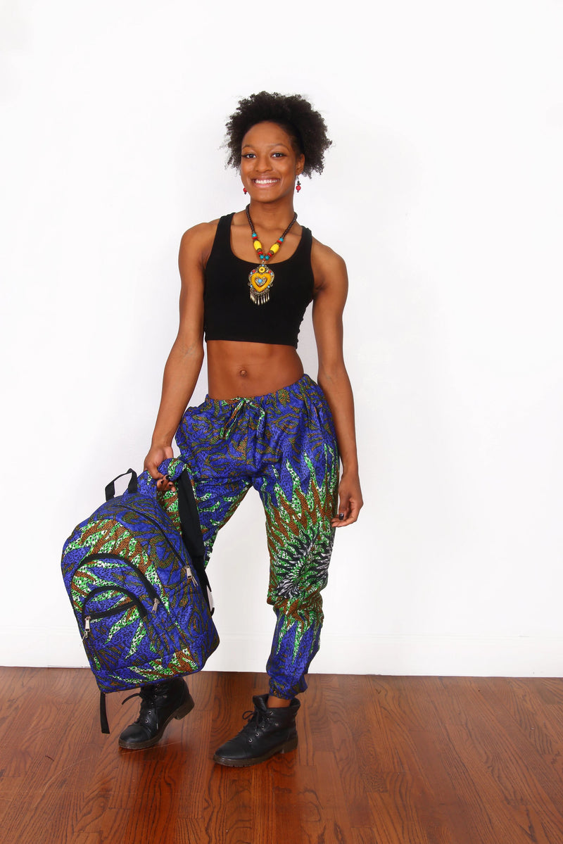 African Print Kweku Jogger Pants - Oludan