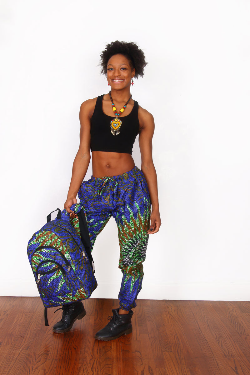 African Print Kweku Jogger Pants - Oludan