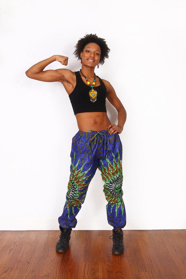 African Print Kweku Jogger Pants - Oludan