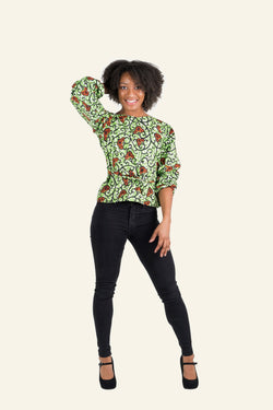 African Print Adaku Top - Oludan